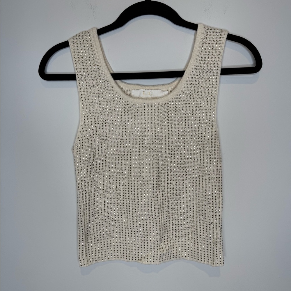 Lightweight Cream Knit Tank Top
